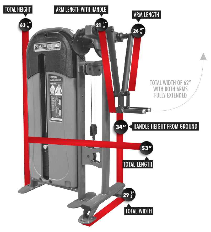 Legend Fitness SelectEDGE Standing Lateral Raise -MODEL #1113