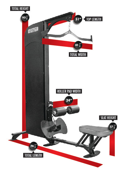 Legend Fitness SelectEDGE Lat Pulldown/Low Row Combo - MODEL #1120