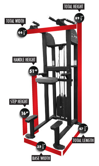 Legend Fitness SelectEDGE Dip/Chin Assist Combo - MODEL #1122