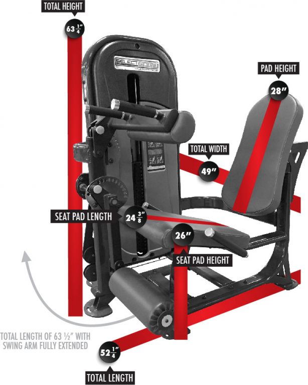 Legend Fitness SelectEDGE Leg Extension/Curl Combo - MODEL #1125