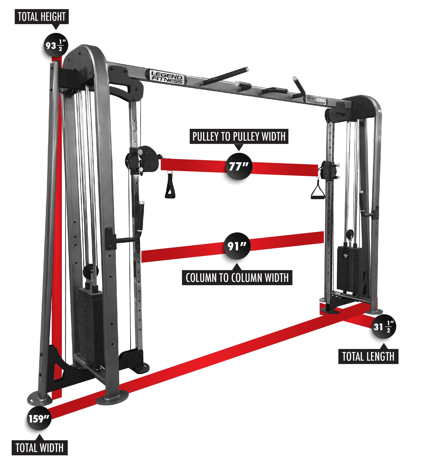 Legend Fitness SelectEDGE Cable Crossover - Model #1131