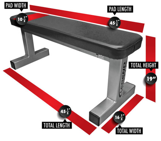 Legend Fitness Utility Flat Bench - Model 3100