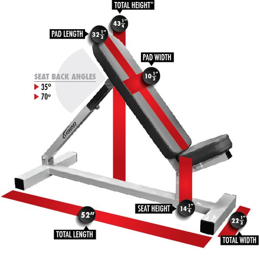 Legend Fitness Incline Utility Bench- Model 3101