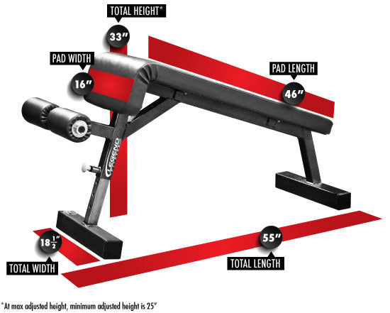 Legend Fitness Decline Utility Bench -Model 3102