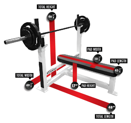 Legend Fitness Olympic Flat Bench - Model 3105