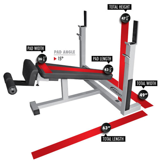 Legend Fitness Olympic Decline Bench - Model 3109