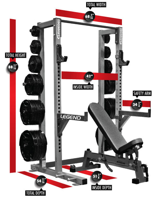 Legend Fitness Performance Series Half Cage - Model 3142