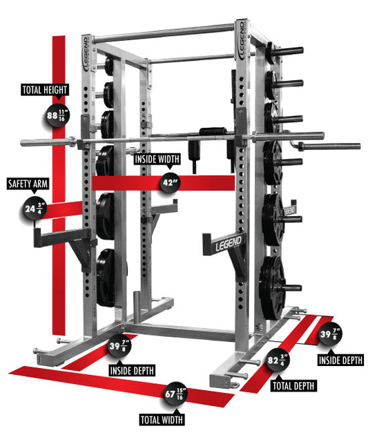 Legend Fitness Performance Series Double-Sided Half Cage - Model 3155