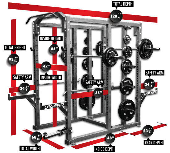 Legend Fitness Performance Series Triple Power Cage - Model 3209