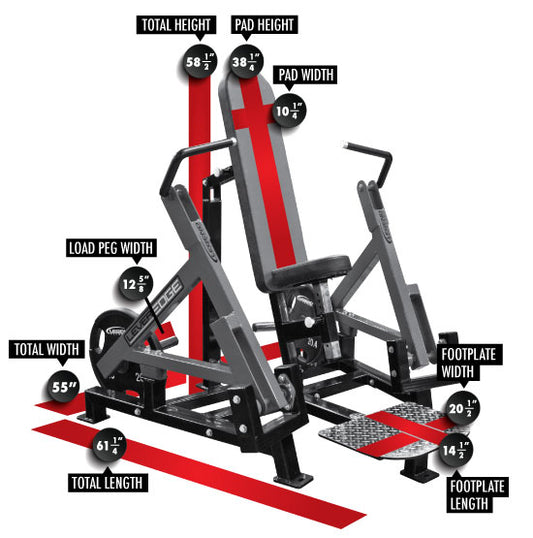 Legend Fitness LeverEDGE Unilateral Converging Vertical Wide Chest Press - Model 6006