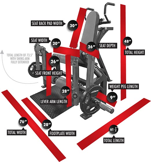 Legend Fitness LeverEDGE Unilateral Leg Extension/Curl Combo - Model 6011