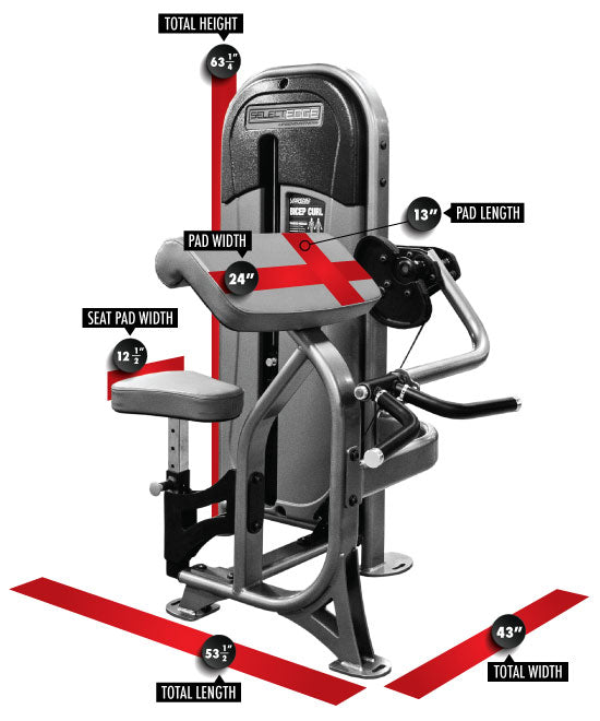 Legend Fitness SelectEDGE Bicep Curl - Model 1104