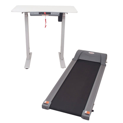 Sunny Health & Fitness Treadmill with Detachable Automated Desk