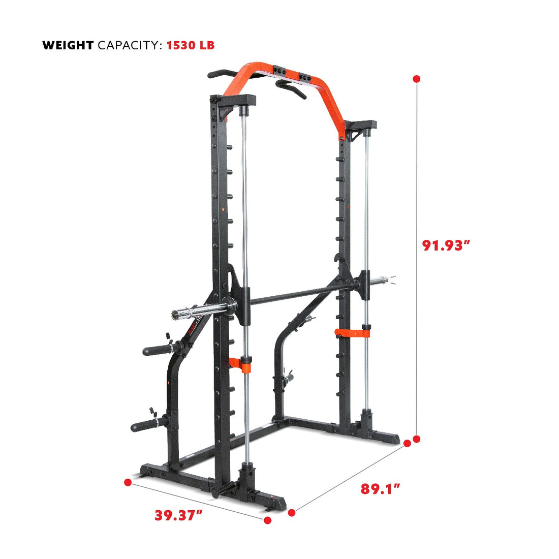 Sunny Health & Fitness Smith Machine Squat Rack Essential Series II